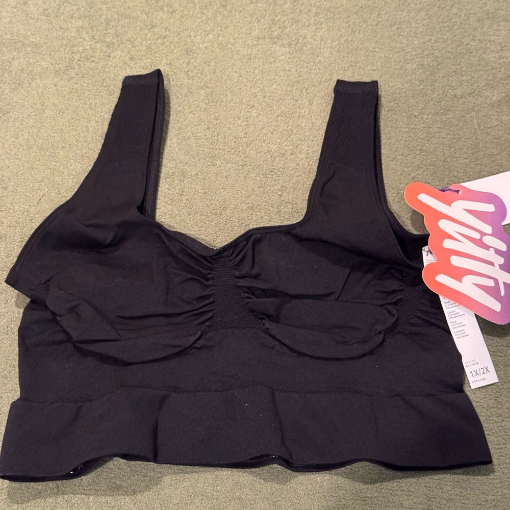 YITTY Nearly Naked Shaping Midi Bra - Iconic Black - 1X/2X - Brand new with tags